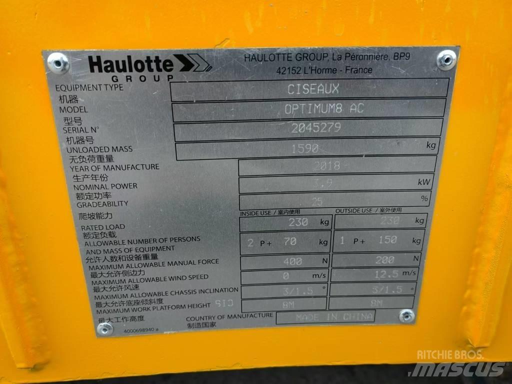 Haulotte OPTIMUM 8 Schaarhoogwerkers