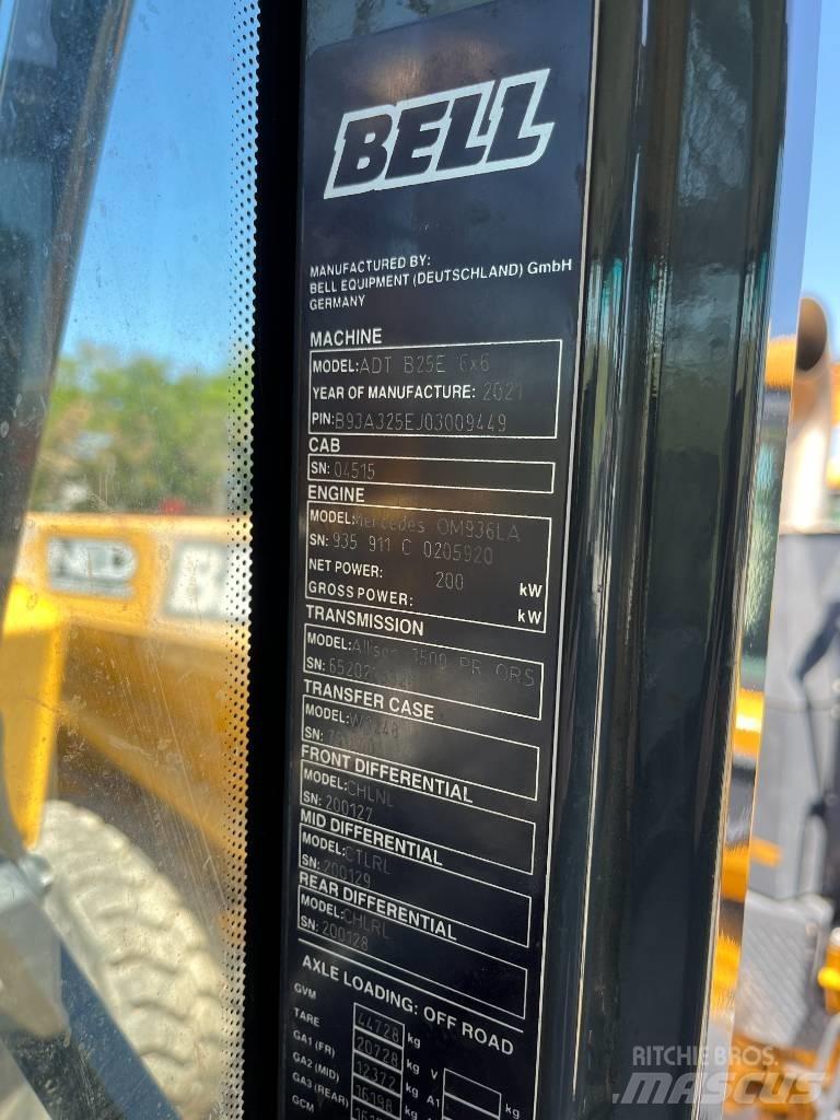 Bell B25E Knik dumptrucks