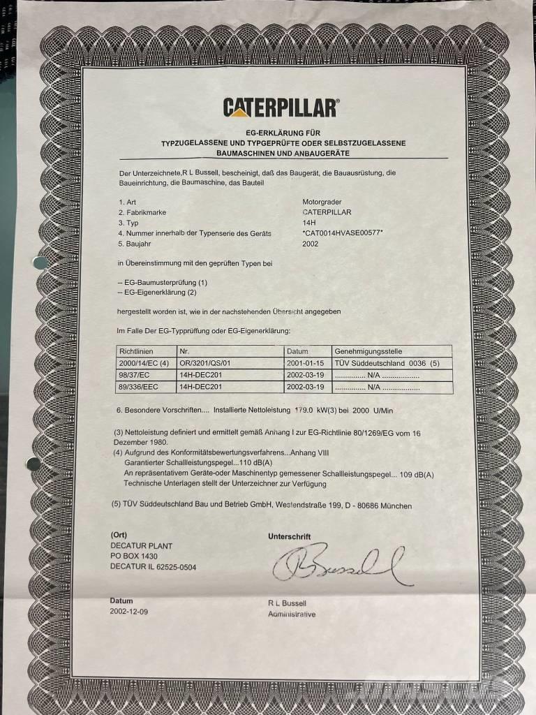 CAT 14 H VHP Graders