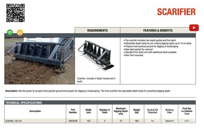 Bobcat Scarifier Terreinbeheermachines - overige
