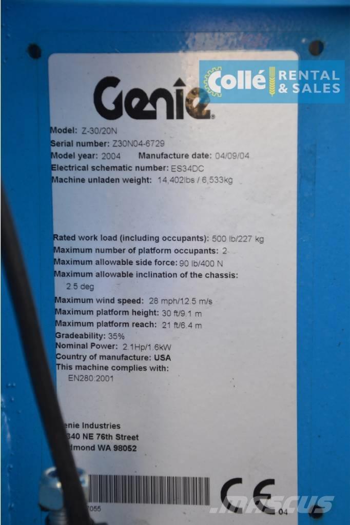 Genie Z-30/20N | 2004 Knikarmhoogwerkers