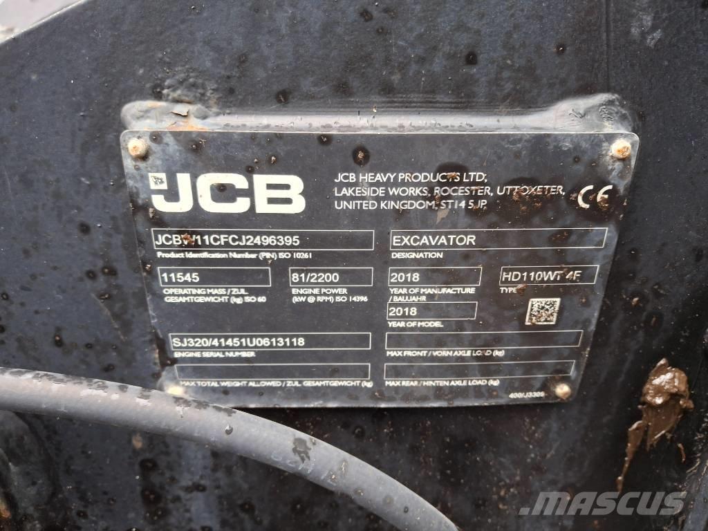 JCB 110 W Hydradig Wielgraafmachines