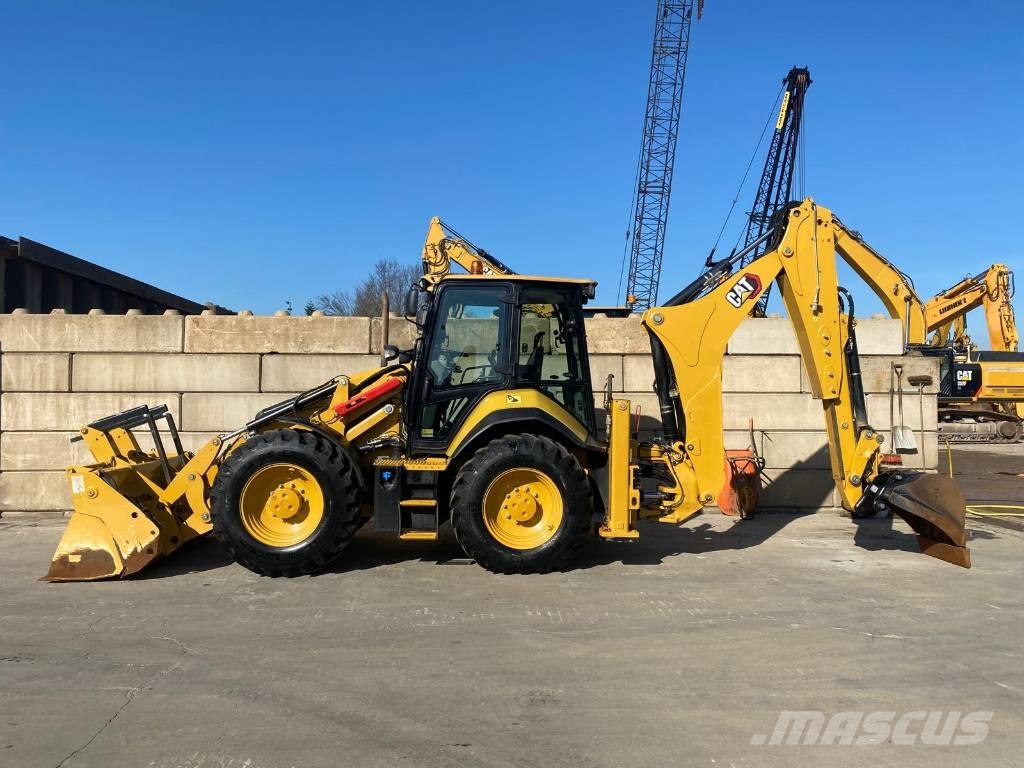 CAT 444  4x4 Graaf-laadcombinaties