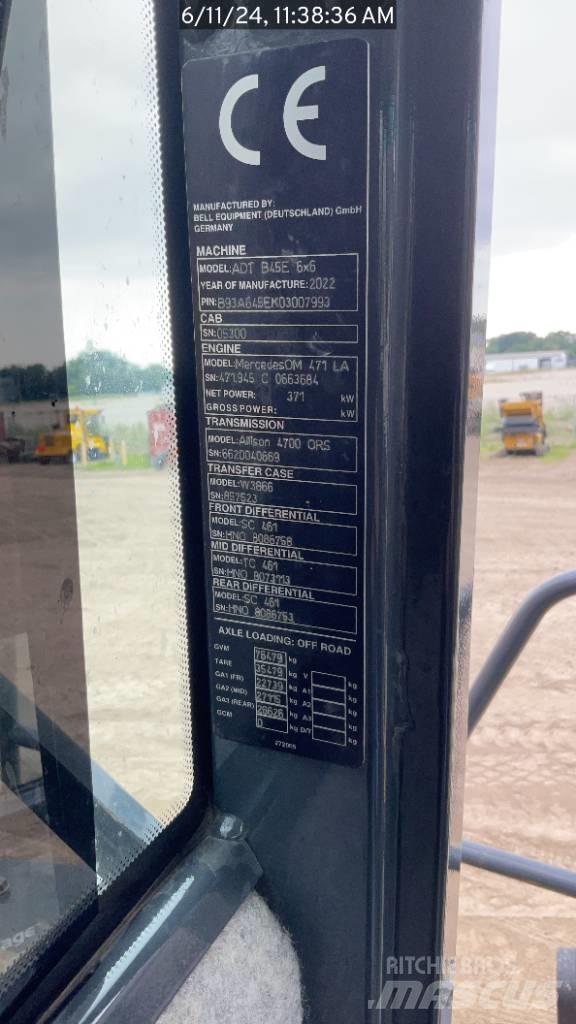 Bell B45E Knik dumptrucks