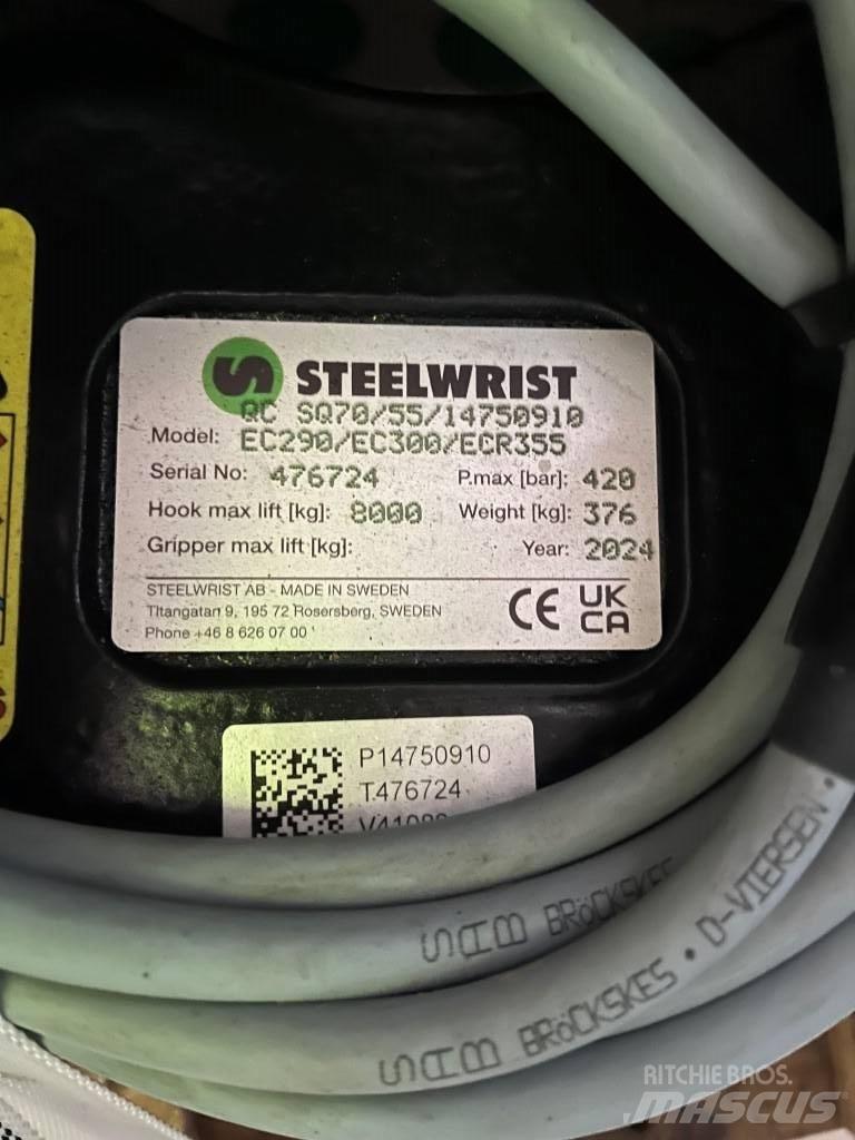 Steelwrist S70 Snelkoppelingen