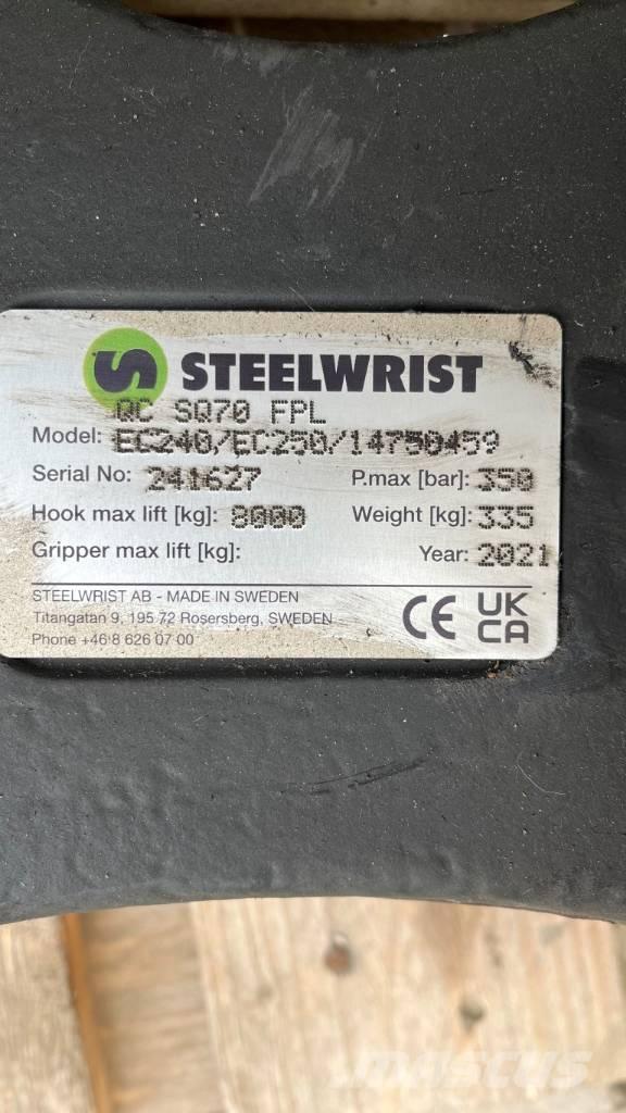 Steelwrist SQ70 Snelkoppelingen