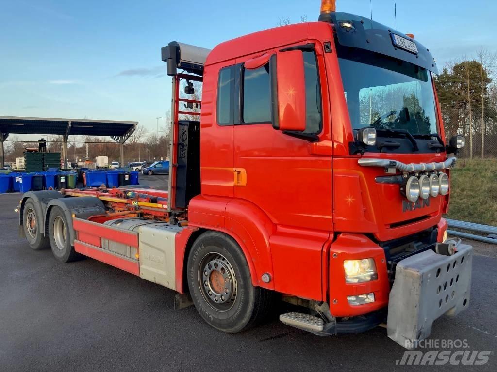 MAN TGS 26.460 LL Vrachtwagen met containersysteem