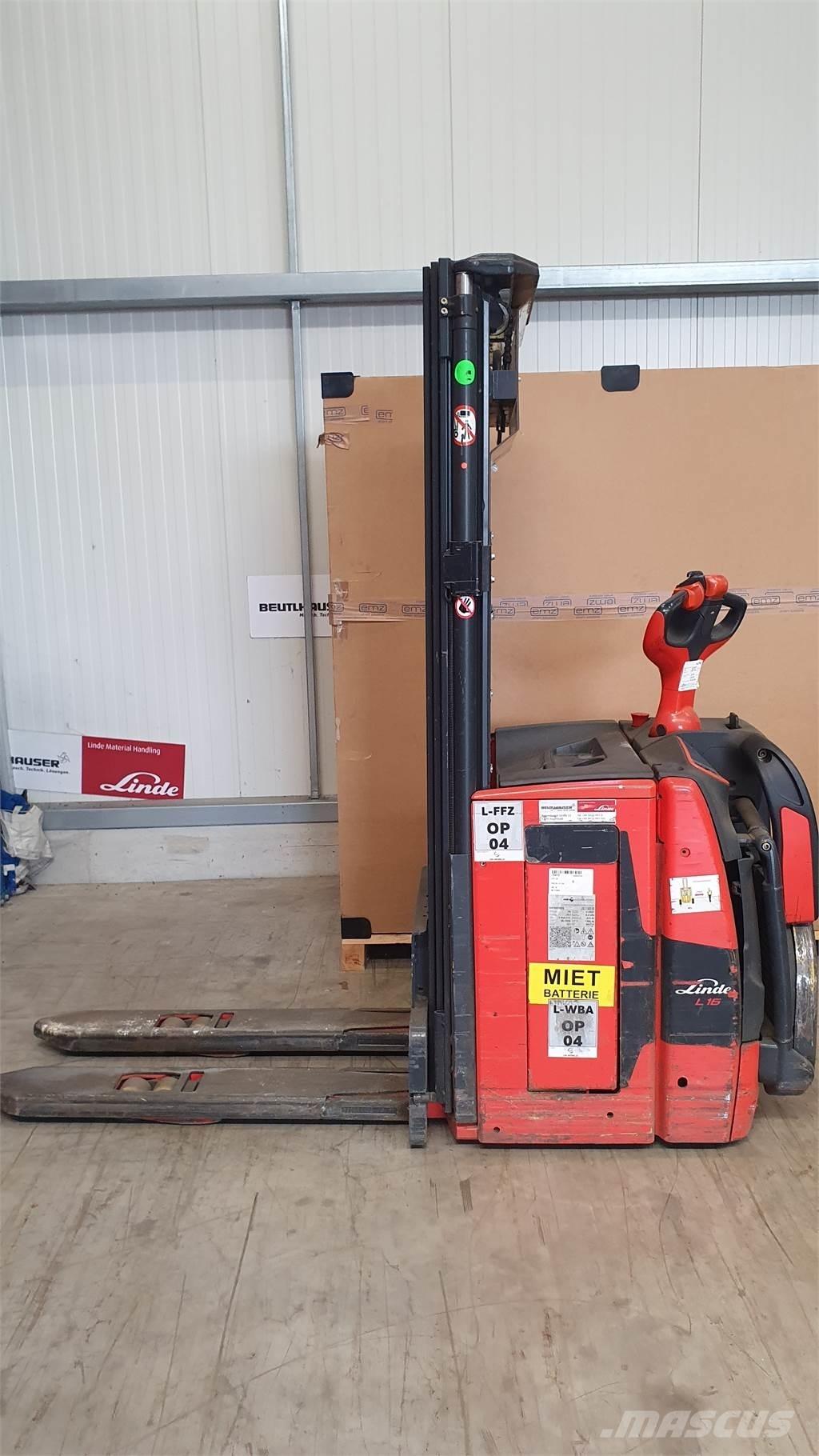 Linde L16AP Stapelaar meeloop