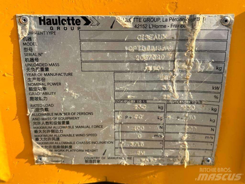 Haulotte OPTIMUM 8 Schaarhoogwerkers