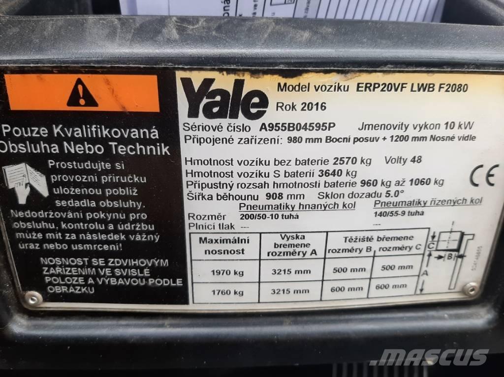 Yale ERP20VF LWB Elektrische heftrucks