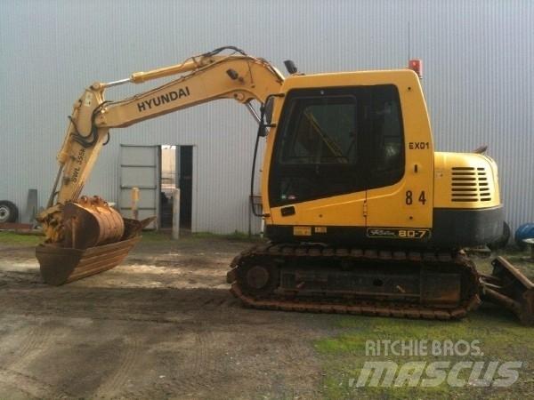 Hyundai R80-7 Midigraafmachines 7t - 12t