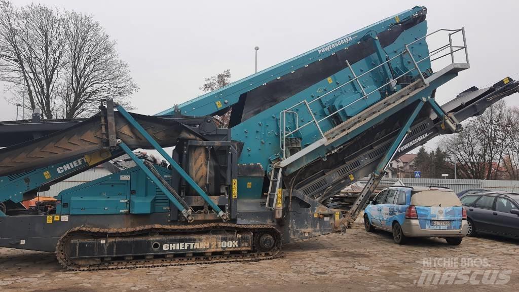 PowerScreen 2100 Mobiele zeefinstallaties