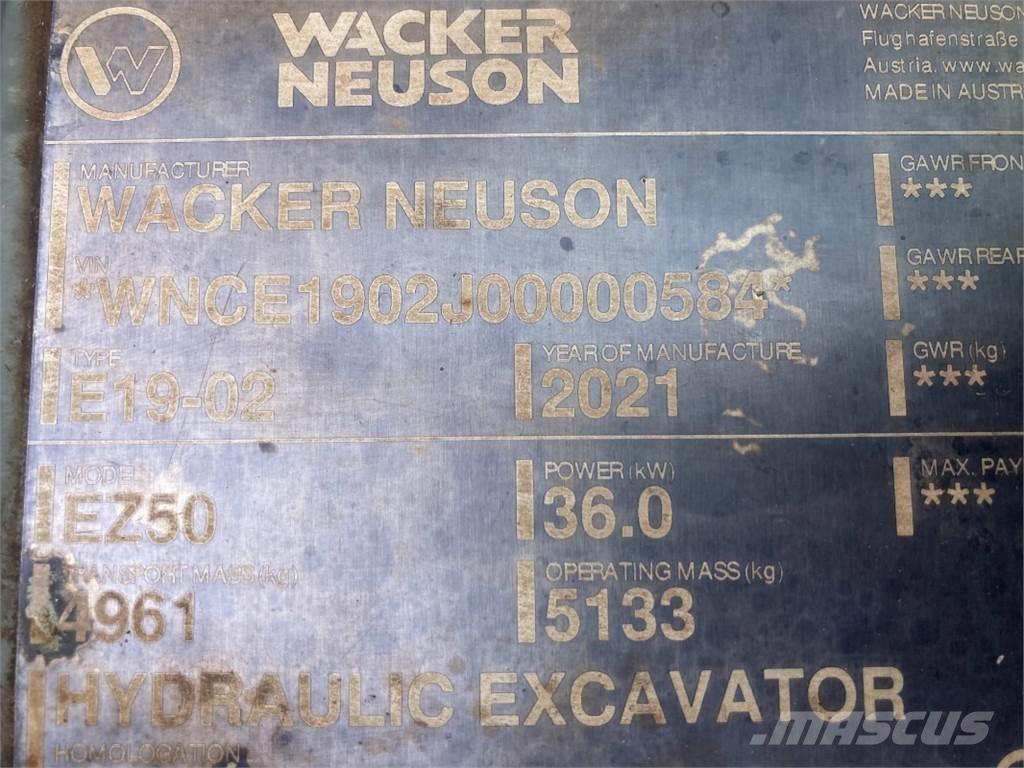 Wacker Neuson EZ50 Minigraafmachines < 7t