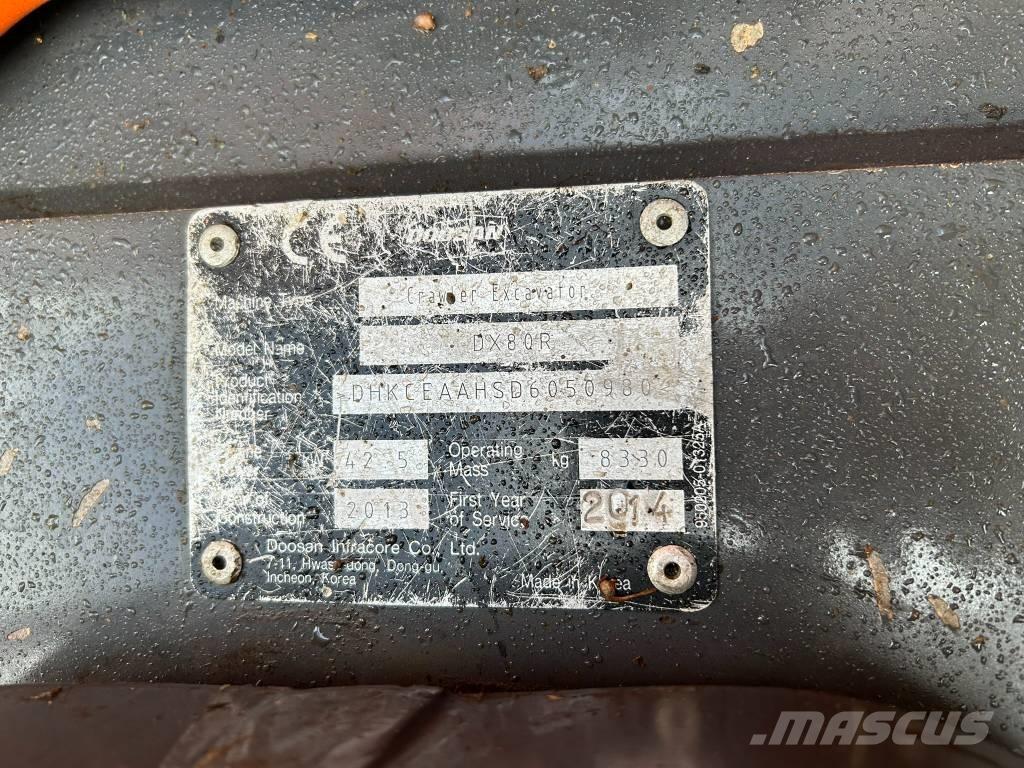Doosan DX 80 R Midigraafmachines 7t - 12t