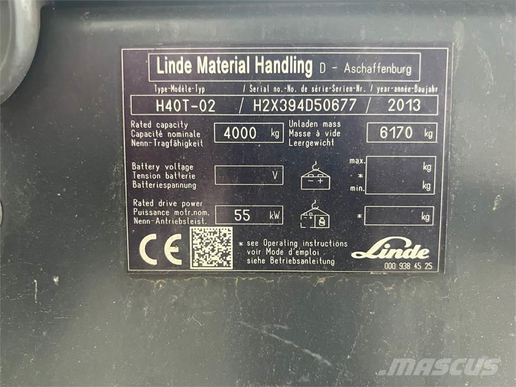 Linde H40T-02 LPG heftrucks