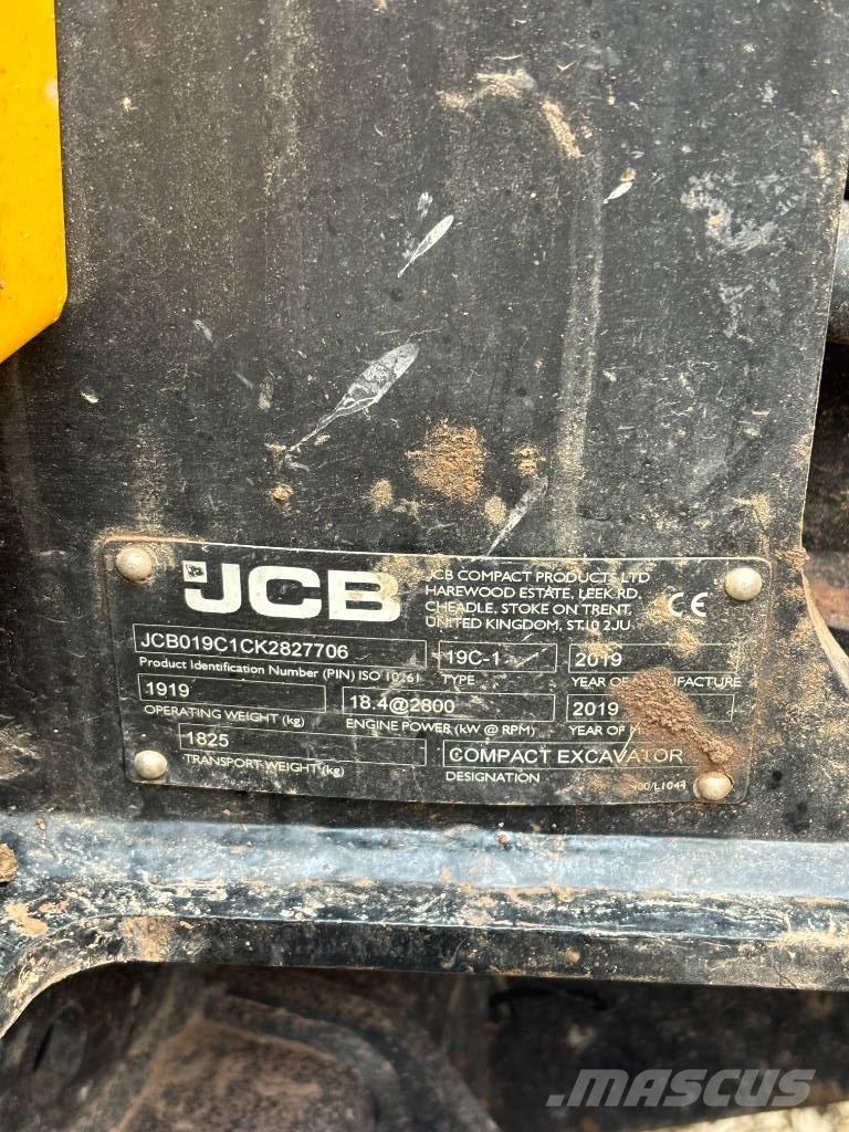 JCB 19 C-1 Minigraafmachines < 7t