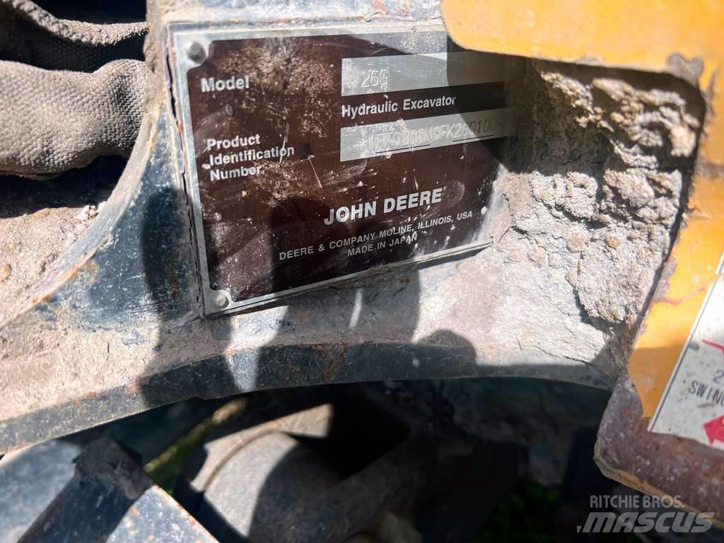 John Deere 26G Minigraafmachines < 7t