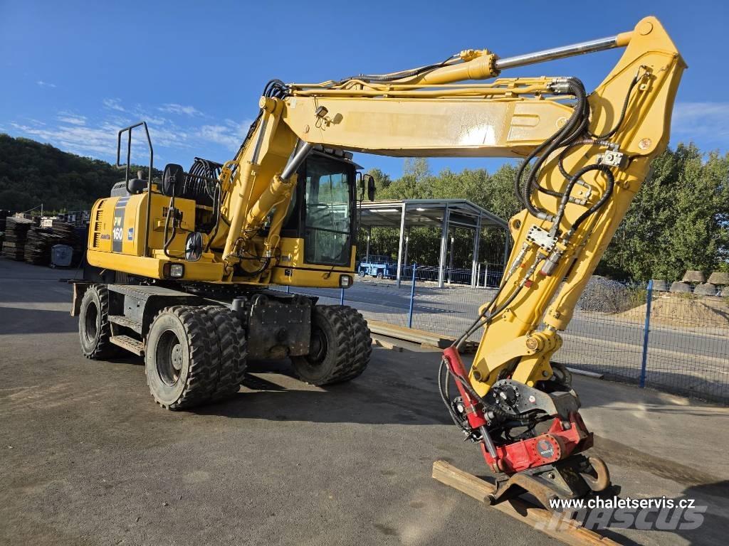 Komatsu PW 160 Wielgraafmachines