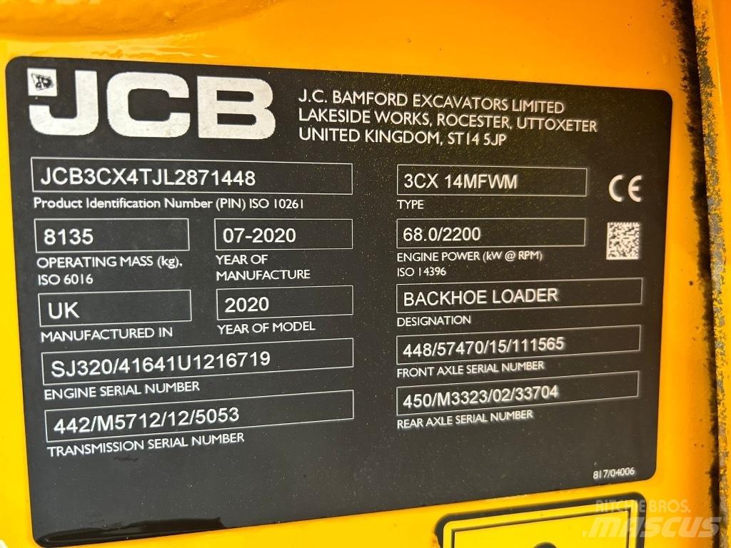 JCB 3CX Air Con Graaf-laadcombinaties