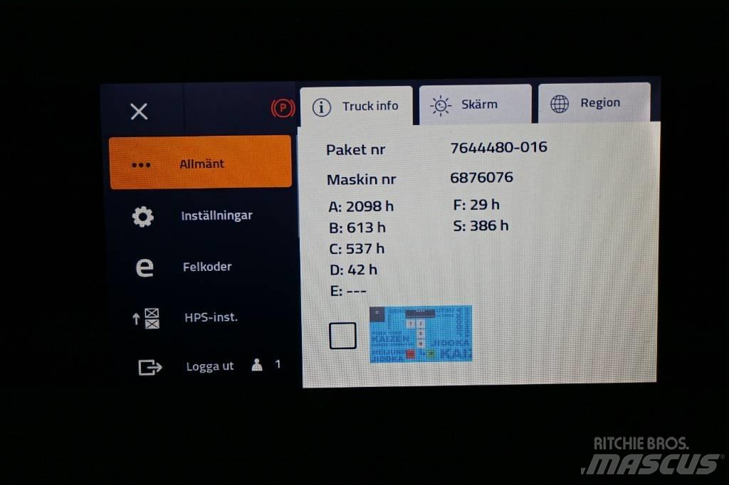 Toyota RRE140HE Reachtruck voor hoog niveau