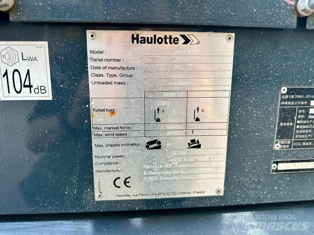 Haulotte HA16RTJ Knikarmhoogwerkers