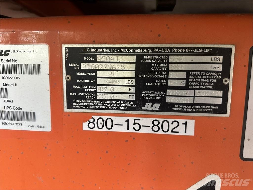 JLG 450 AJ Knikarmhoogwerkers