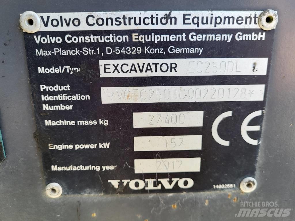 Volvo EC 250 D L Rupsgraafmachines
