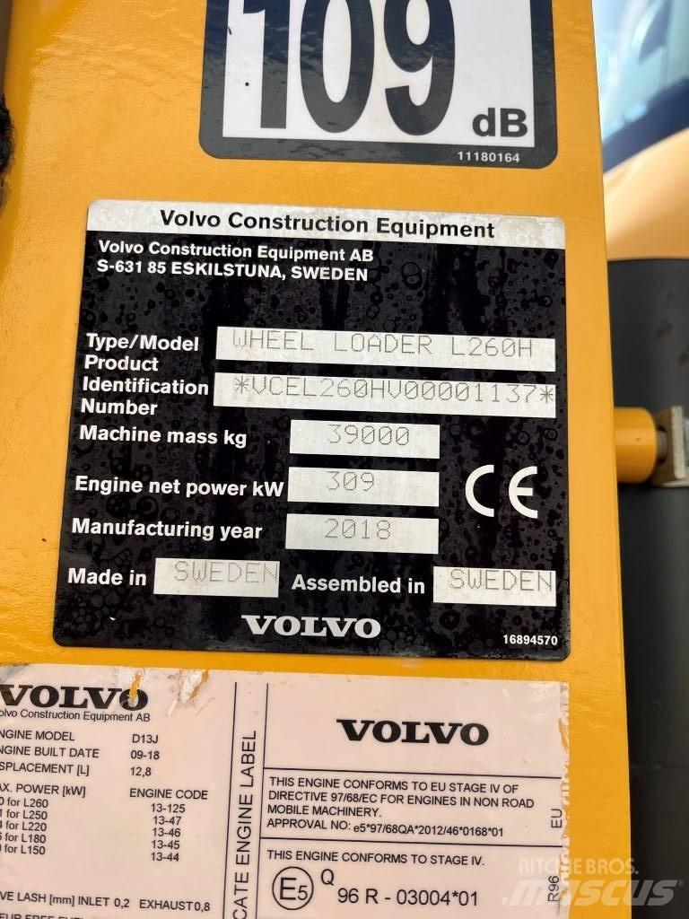 Volvo L260H Wielladers