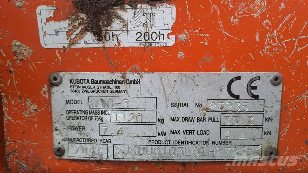 Kubota U 10-3 Minigraafmachines < 7t