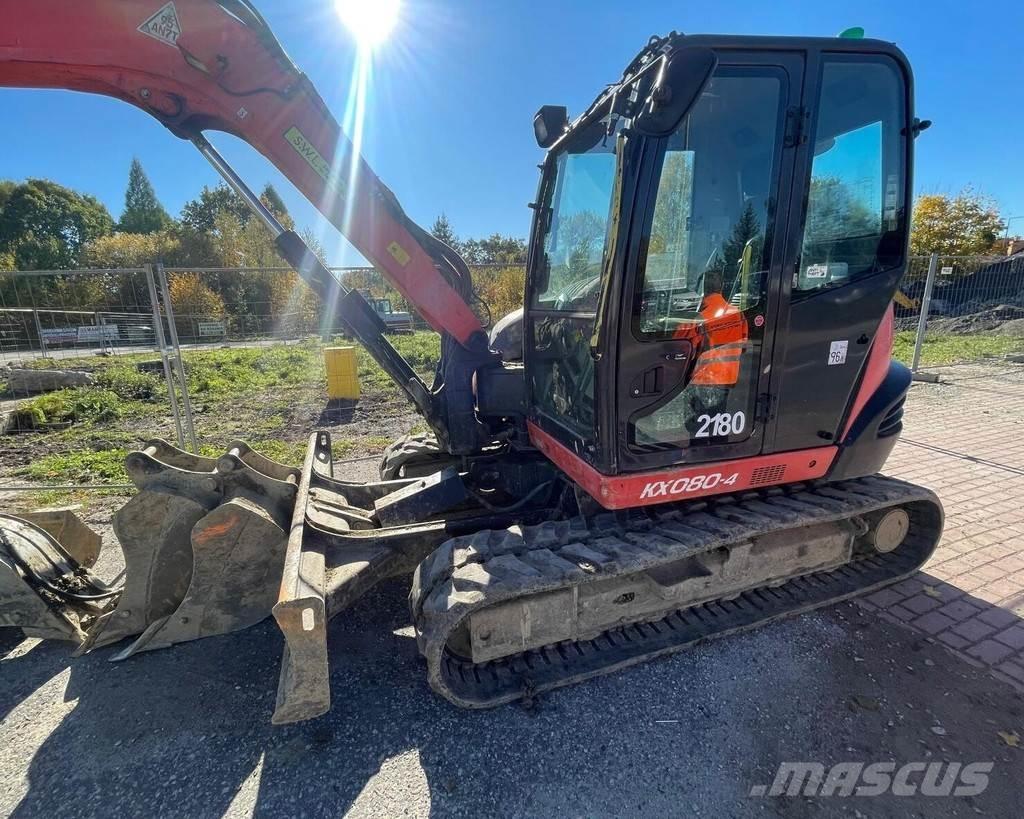 Kubota KX-080-4 Minigraafmachines < 7t