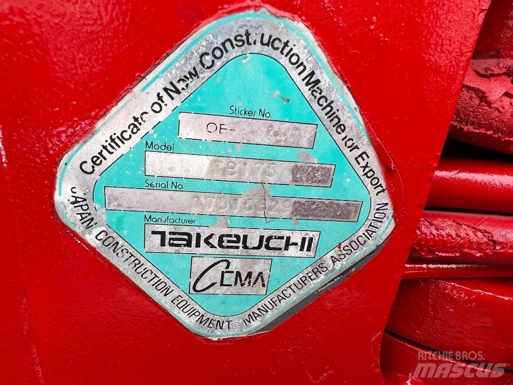 Takeuchi TB175 Midigraafmachines 7t - 12t