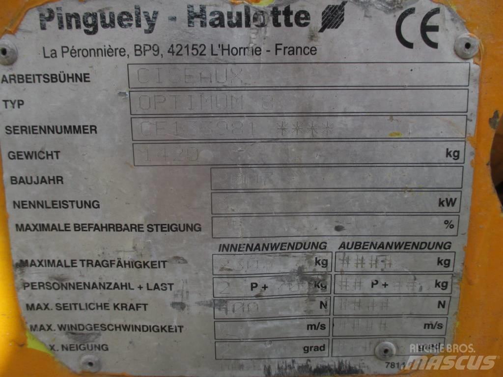 Haulotte Optimum  8 Schaarhoogwerkers