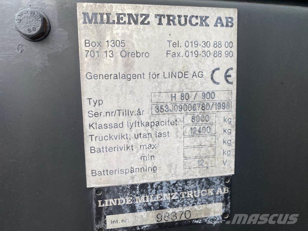 Linde H80D/900 Diesel heftrucks
