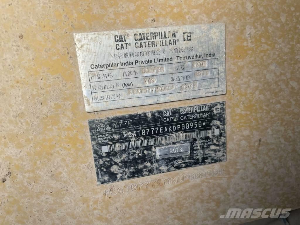 CAT 777e Kiepwagens