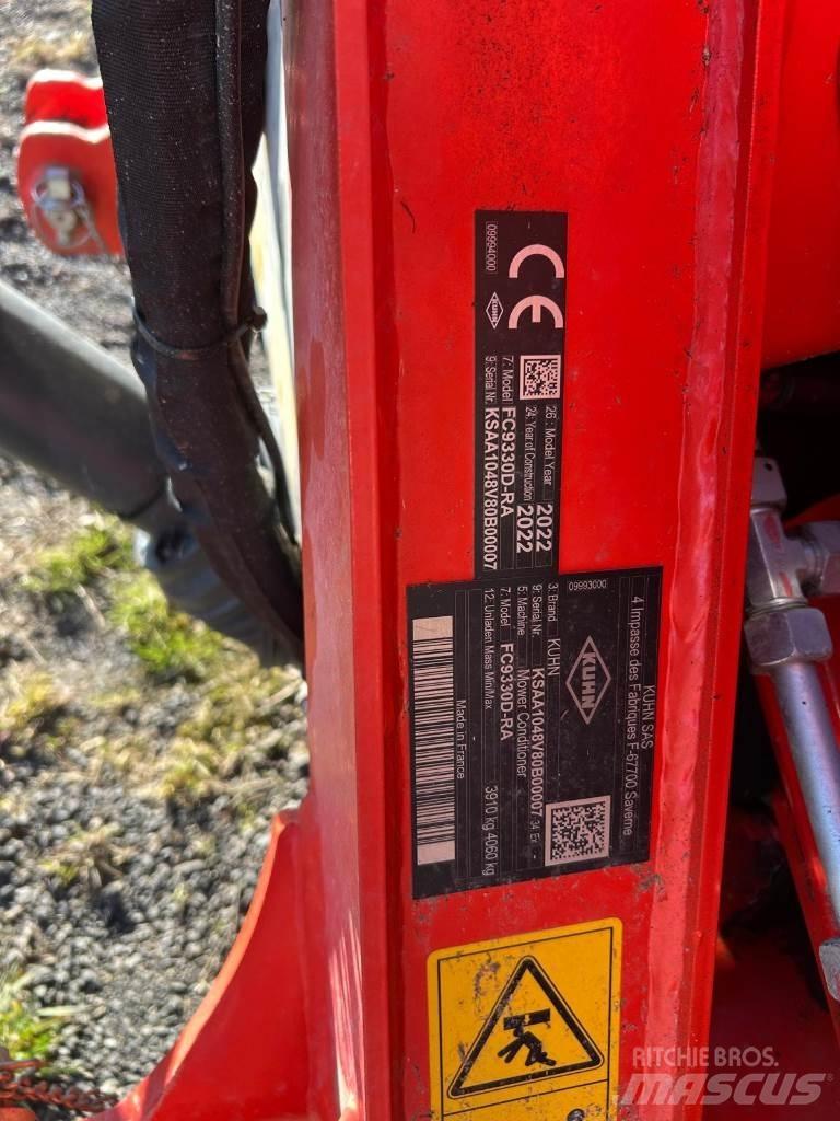 Kuhn FC 9330 D-RA Gemonteerde en gesleepte maaiers