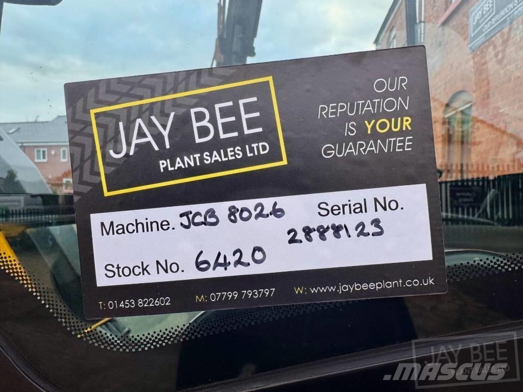 JCB 8026 CTS Minigraafmachines < 7t