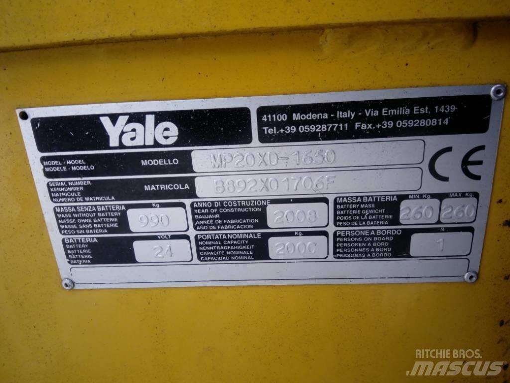 Yale MP 20 XD Meerij pallettruck met platform
