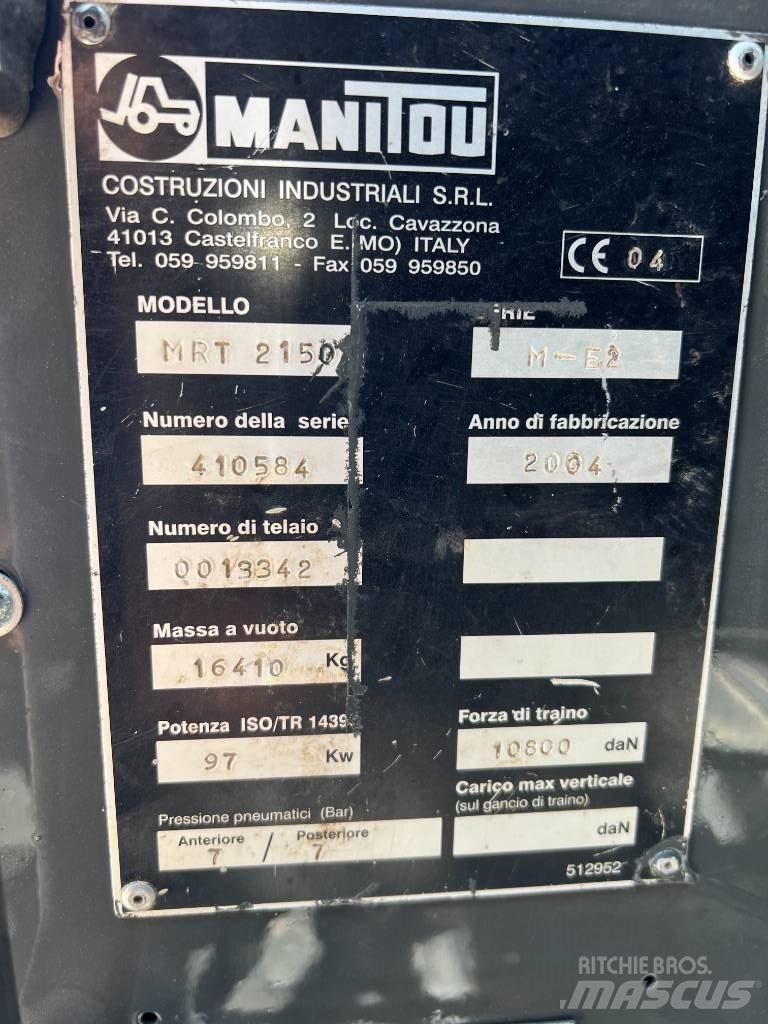 Manitou MRT 2150 Verreikers
