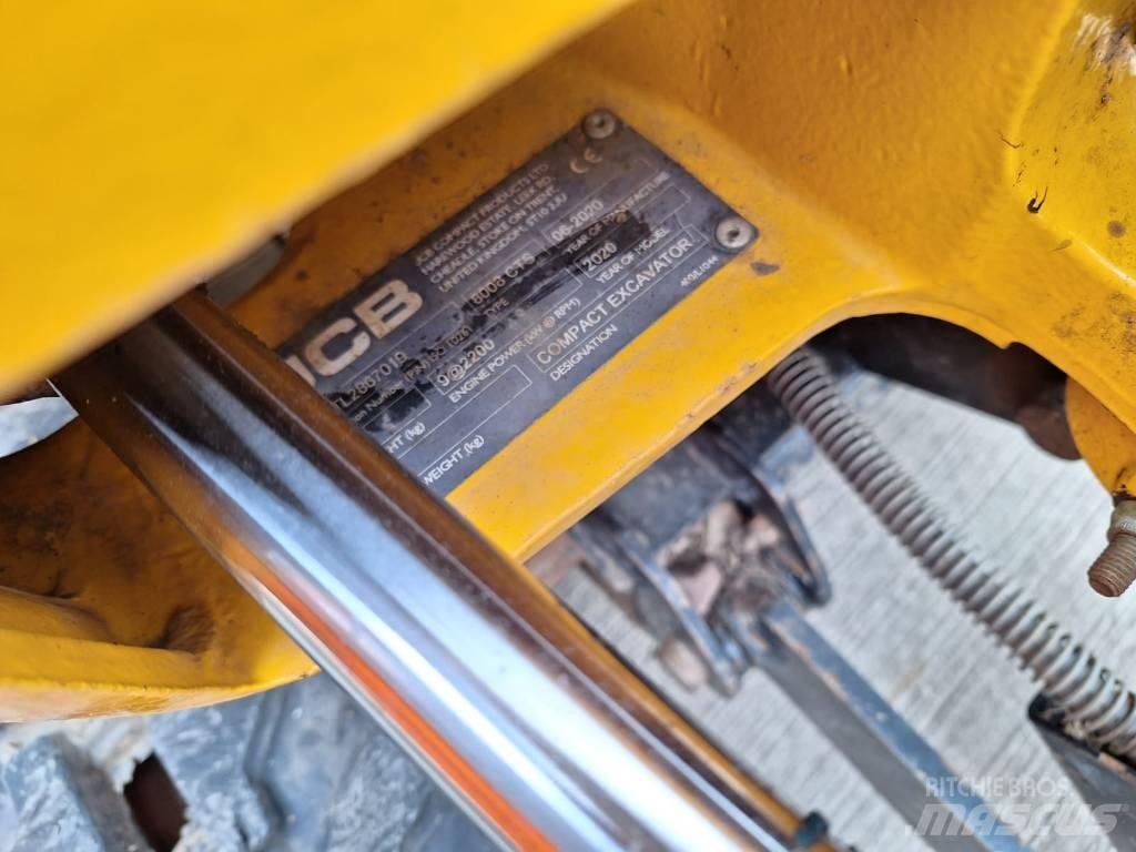 JCB 8008 Minigraafmachines < 7t