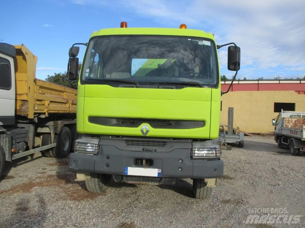 Renault Kerax 380 Vlakke laadvloer met kraan