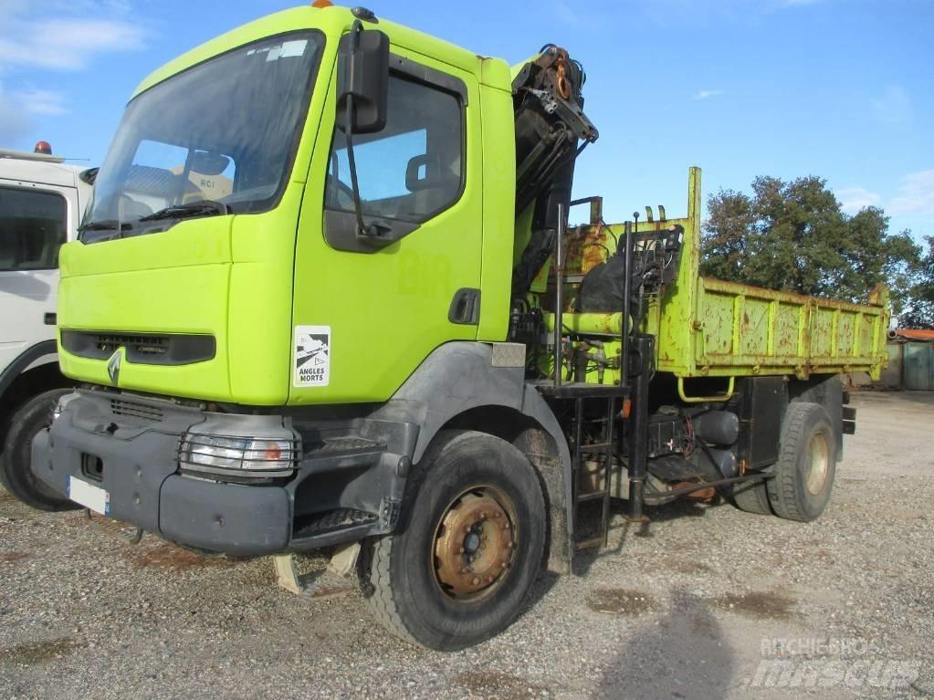 Renault Kerax 380 Vlakke laadvloer met kraan