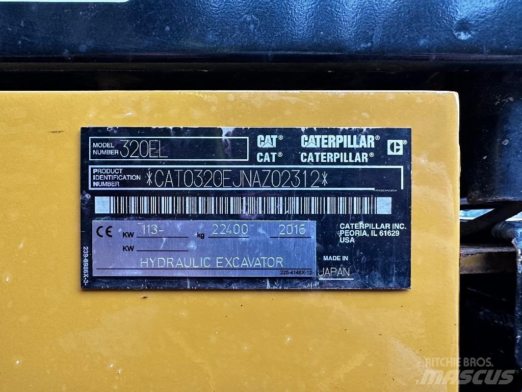 CAT 320 EL Rupsgraafmachines