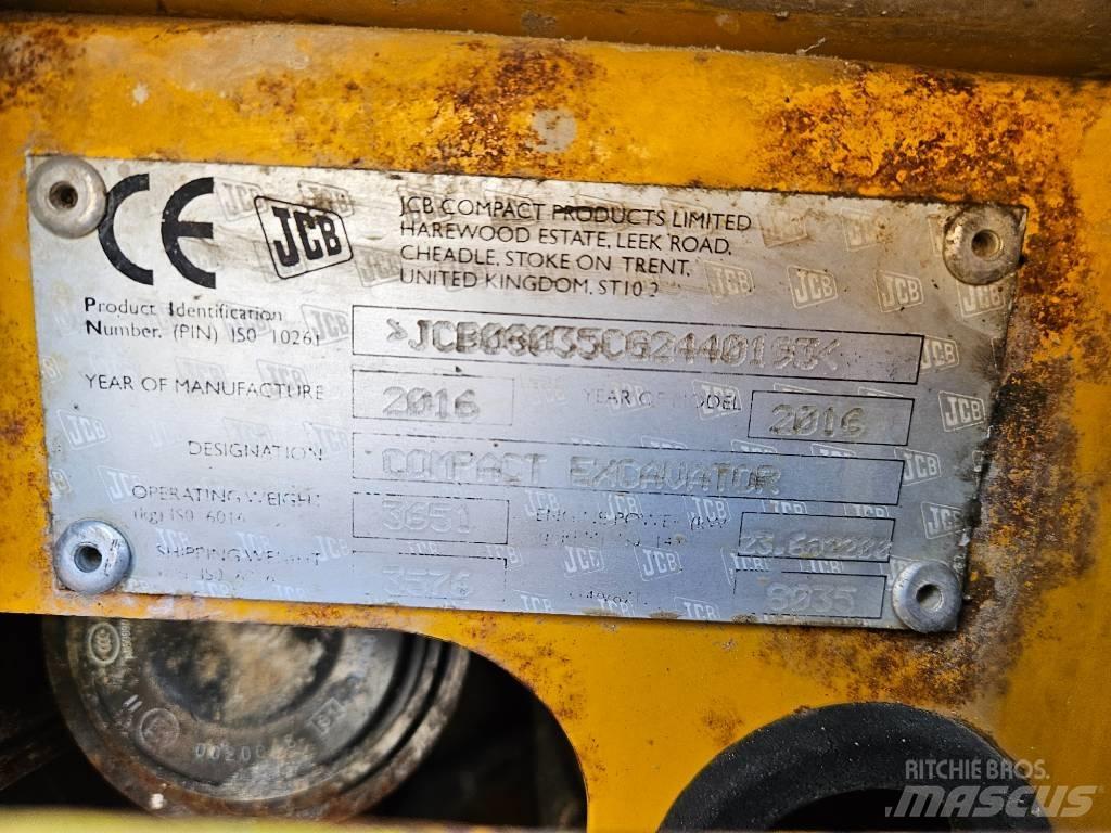 JCB 8035 Minigraafmachines < 7t