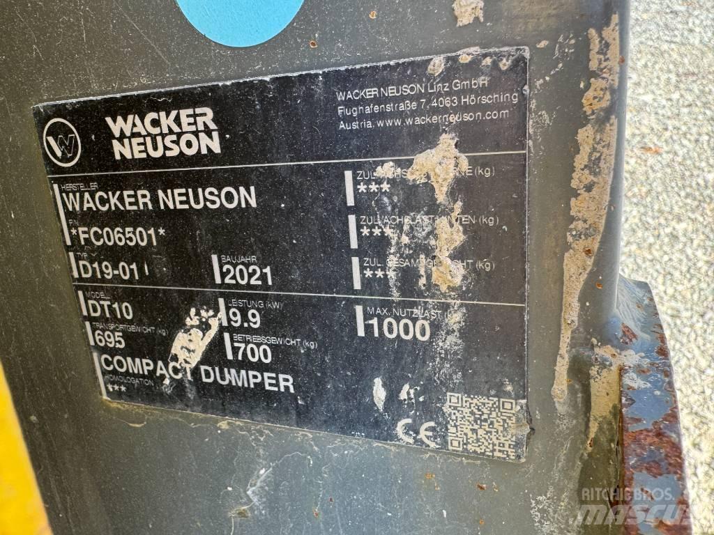 Wacker Neuson DT10 Rupsdumpers