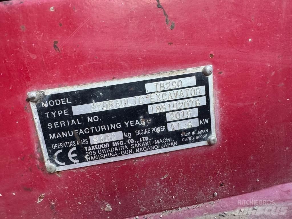 Takeuchi TB 290 Rupsgraafmachines
