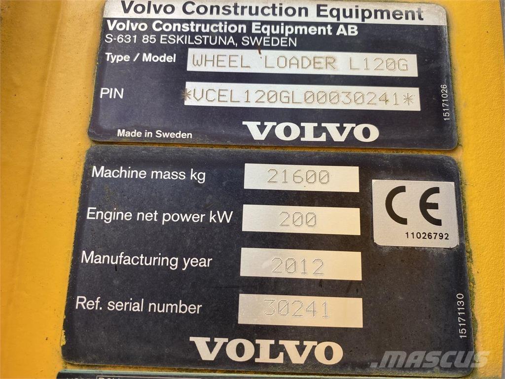 Volvo L120G Wielladers