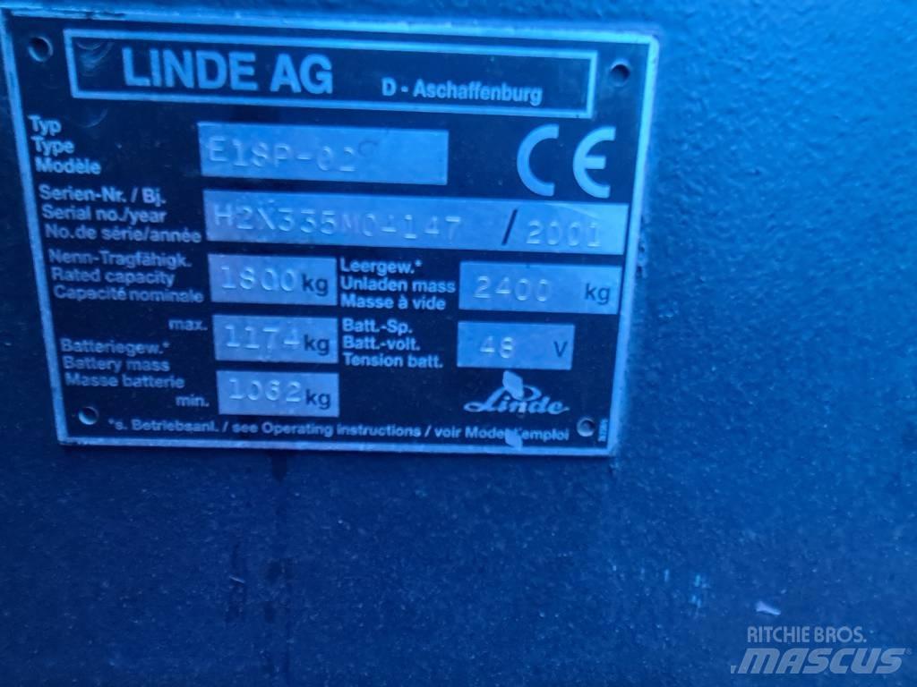 Linde E16P Elektrische heftrucks