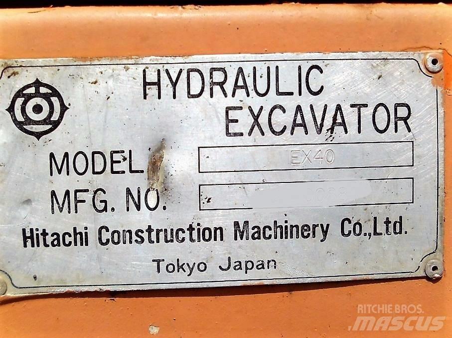 Hitachi EX 40 Minigraafmachines < 7t