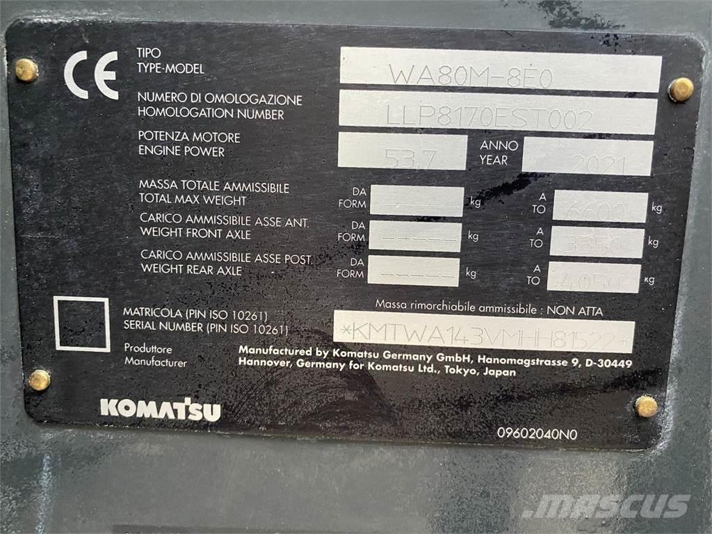 Komatsu WA80M-8EO Knik- en schrankladers