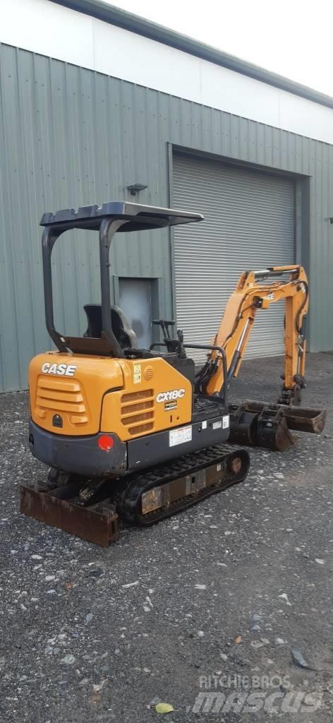 CASE CX18C CANOPY Minigraafmachines < 7t